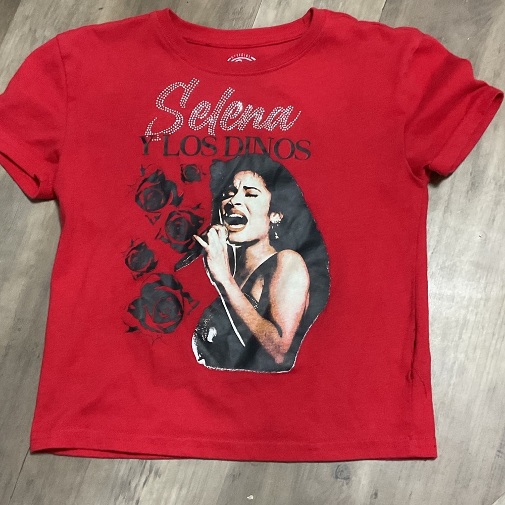 Red Graphic Kids Short Sleeve Tee - Selena Design